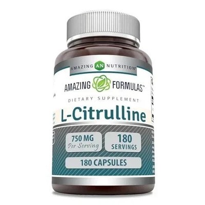 Amazing Formulas L-Citrulline Supplement 750 Mg 180 Capsules Exp: 7/2026