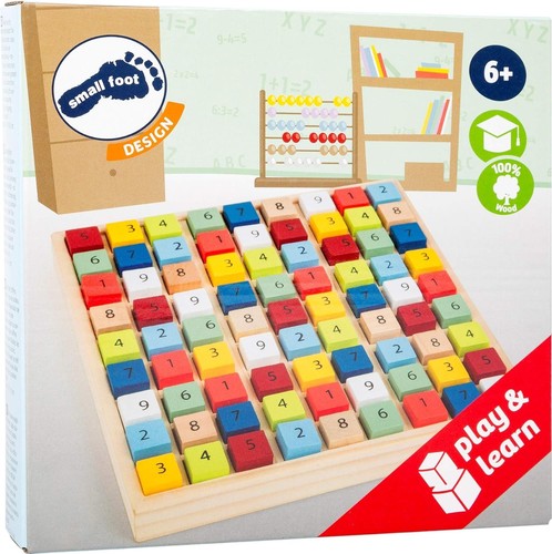 small foot 11164 Colourful Sudoku "Educate" made of wood, with 81 number cubes i - Picture 3 of 6