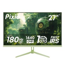 Gaming Monitor 27 1440p 180Hz 1ms IPS AMD FreeSync Pixio PX278 Wave Mint Green
