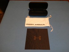 UNDER ARMOUR EYEGLASS / SUNGLASS RARE HARD CASE with POUCH COVER  WIPE CLOTH