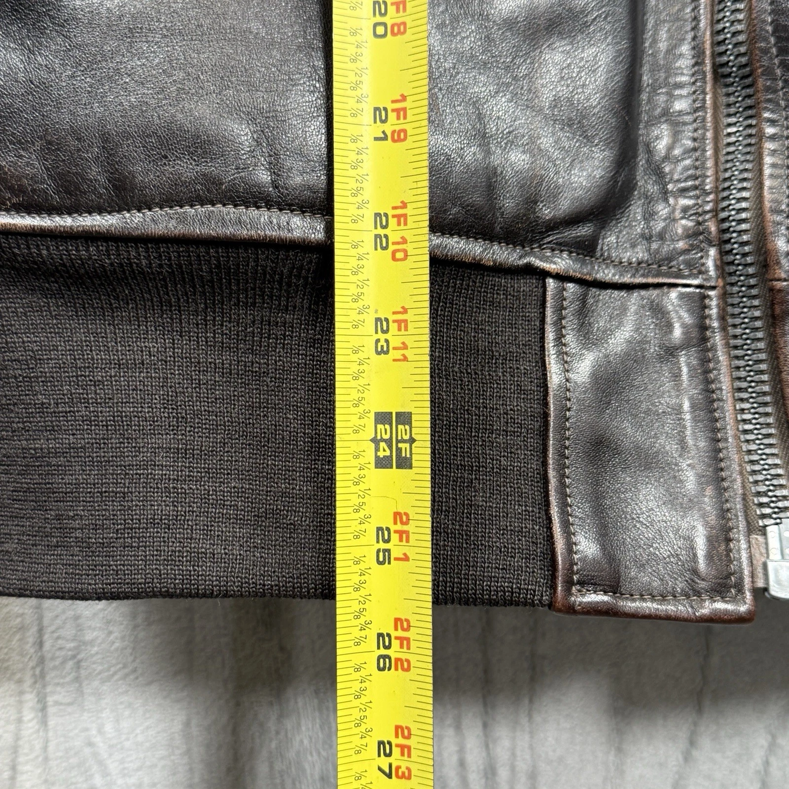 Buzz Rickson's William Gibson MA-1 Leather Flight Jacket Size 40 - product detail image 14