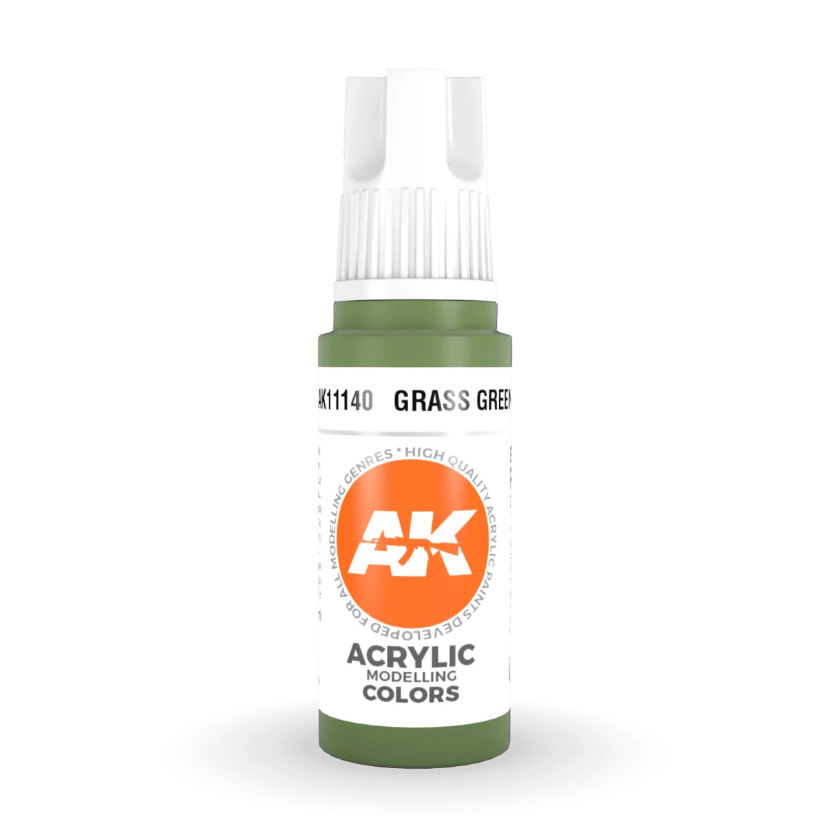 AK Interactive 11140 Grass Green 17ml 3rd Gen. Acrylic Model Paint - Image 3