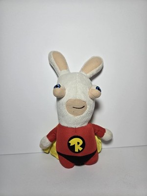 RABBIDS Rabbits Invasion SUPERHERO Bwaah Plush McFarlane Toys Ubisoft 2014 HTF 