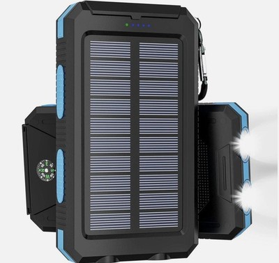Solar Charger Power Bank  36800mAh Phone Charger, USB-C QC3.0 Fast Charge