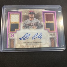 2025 Topps Museum Collection Signature Swatches Quad Relic Auto Corbin Carroll