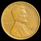 1931-D Wheat Cent - Lincoln Penny United States of America 1c Vintage Coin