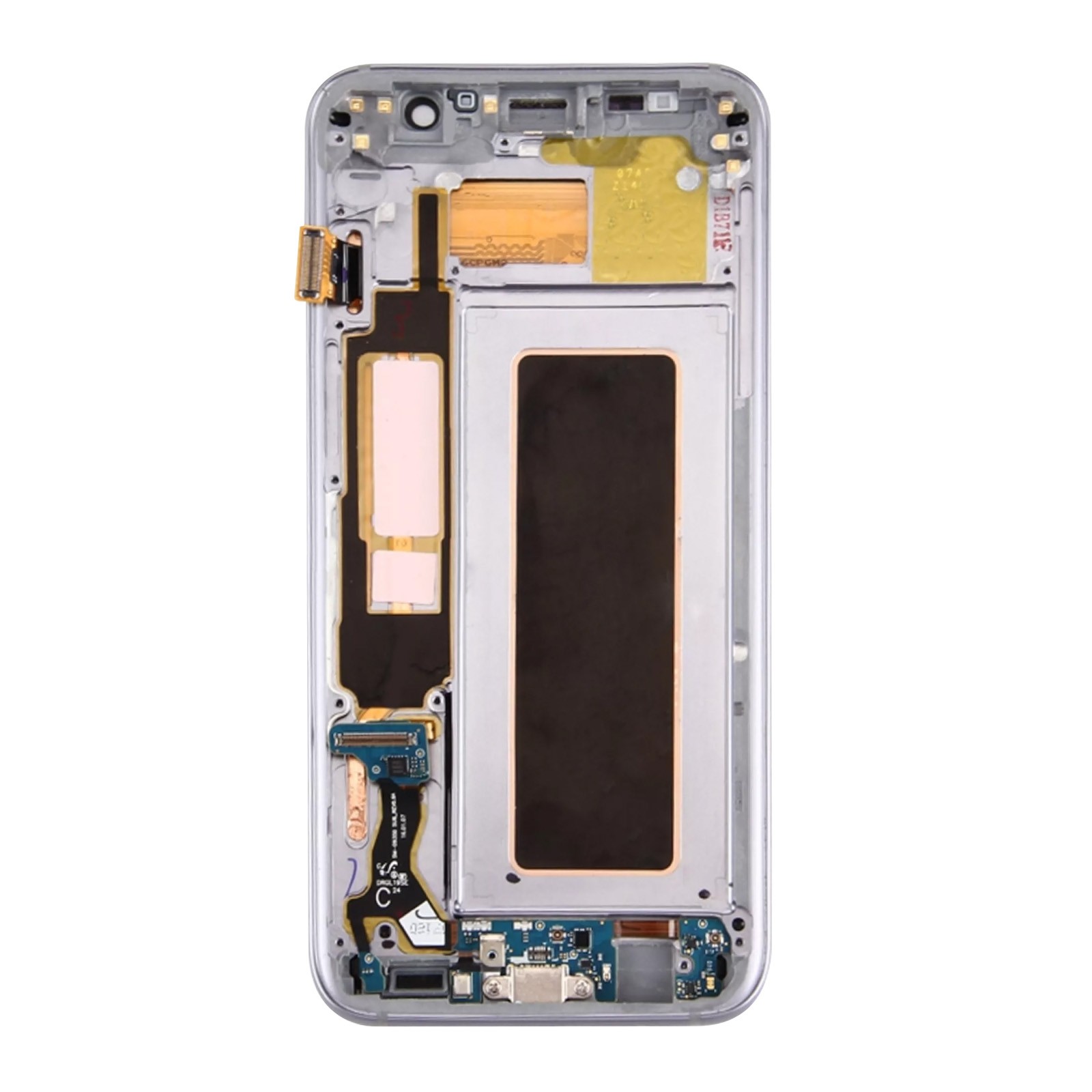 Écran LCD Galaxy S7 Edge argent certifié d'origine pour dalles AMOLED - 3