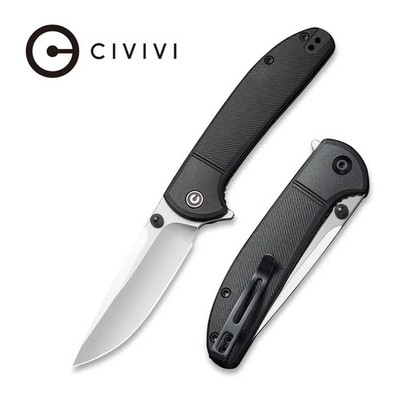 CIVIVI BADLANDS VAGABOND FLIPPER KNIFE BLACK FRN HANDLE 9Cr18MoV SS C2019D