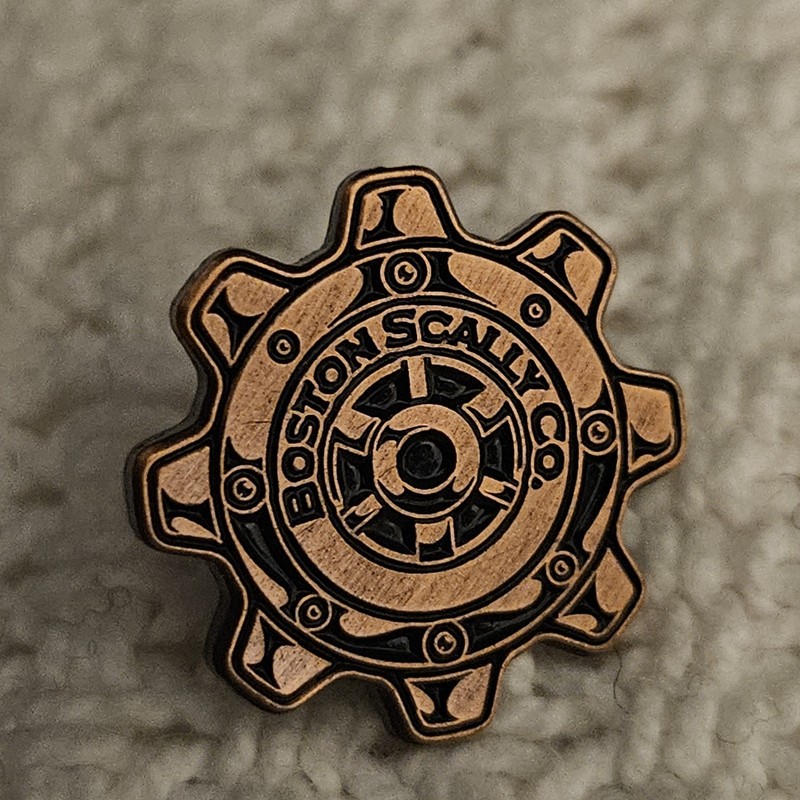 Boston Scally Co Industrial Pin Rare And Hard To Find Sold Out.