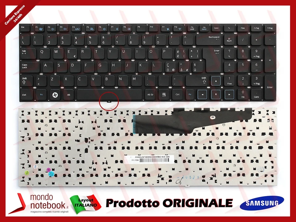 Clavier Portable SAMSUNG NP300E7A NP305E7A (NOIR) - Photo 1/1