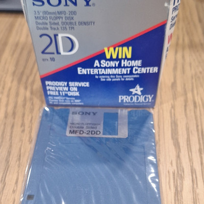 Sony MFD-2DD 3.5'' Micro Floppy Disk 2DD Double-Sided Double Density 720KB