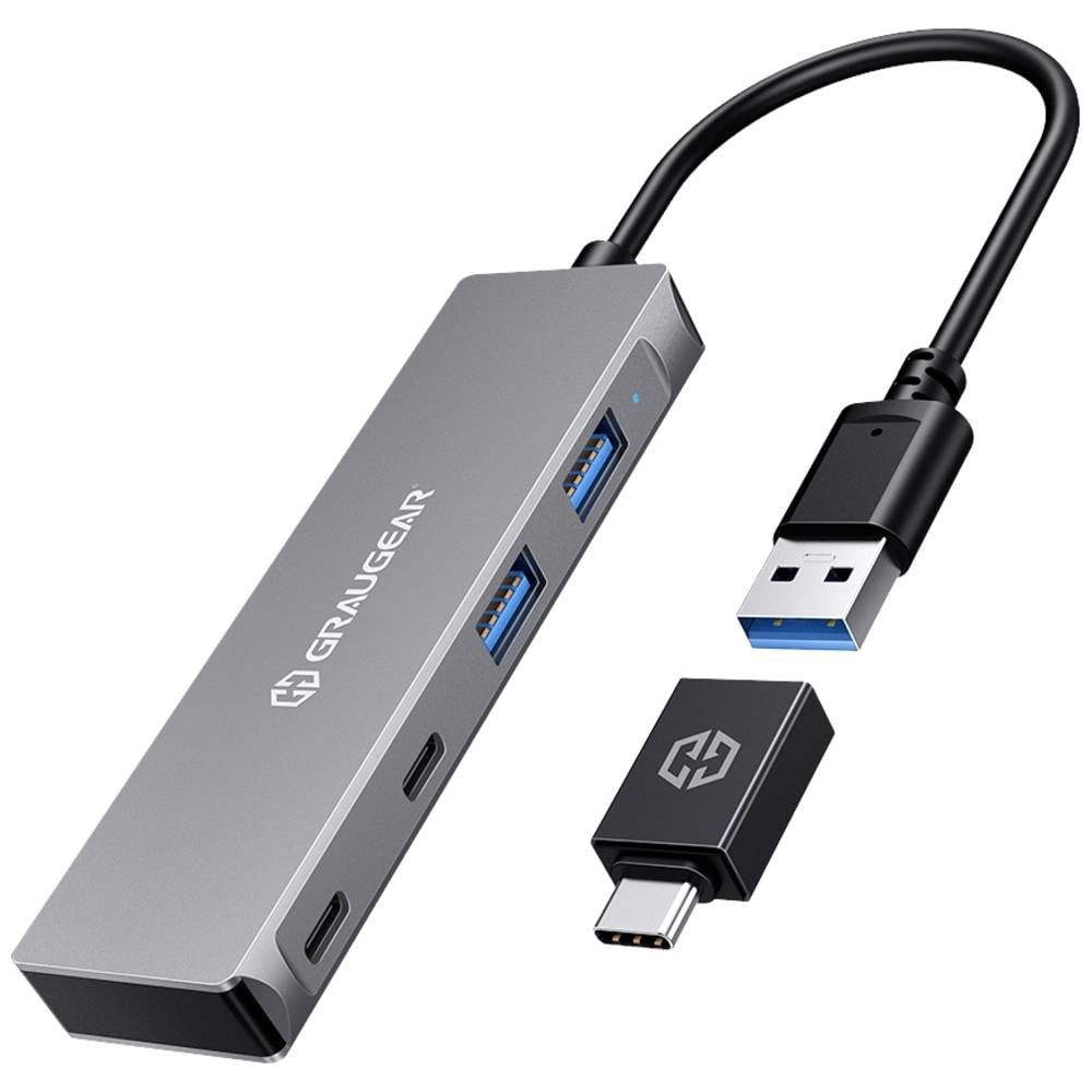 Hub USB GrauGear G-HUB2A2C-AC pour connecter vos clés USB-A sur port USB-C