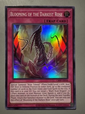 YUGIOH BLOOMING OF THE DARKEST ROSE ASIA ENGLISH EDITION CR09-AE048 SUPER RARE