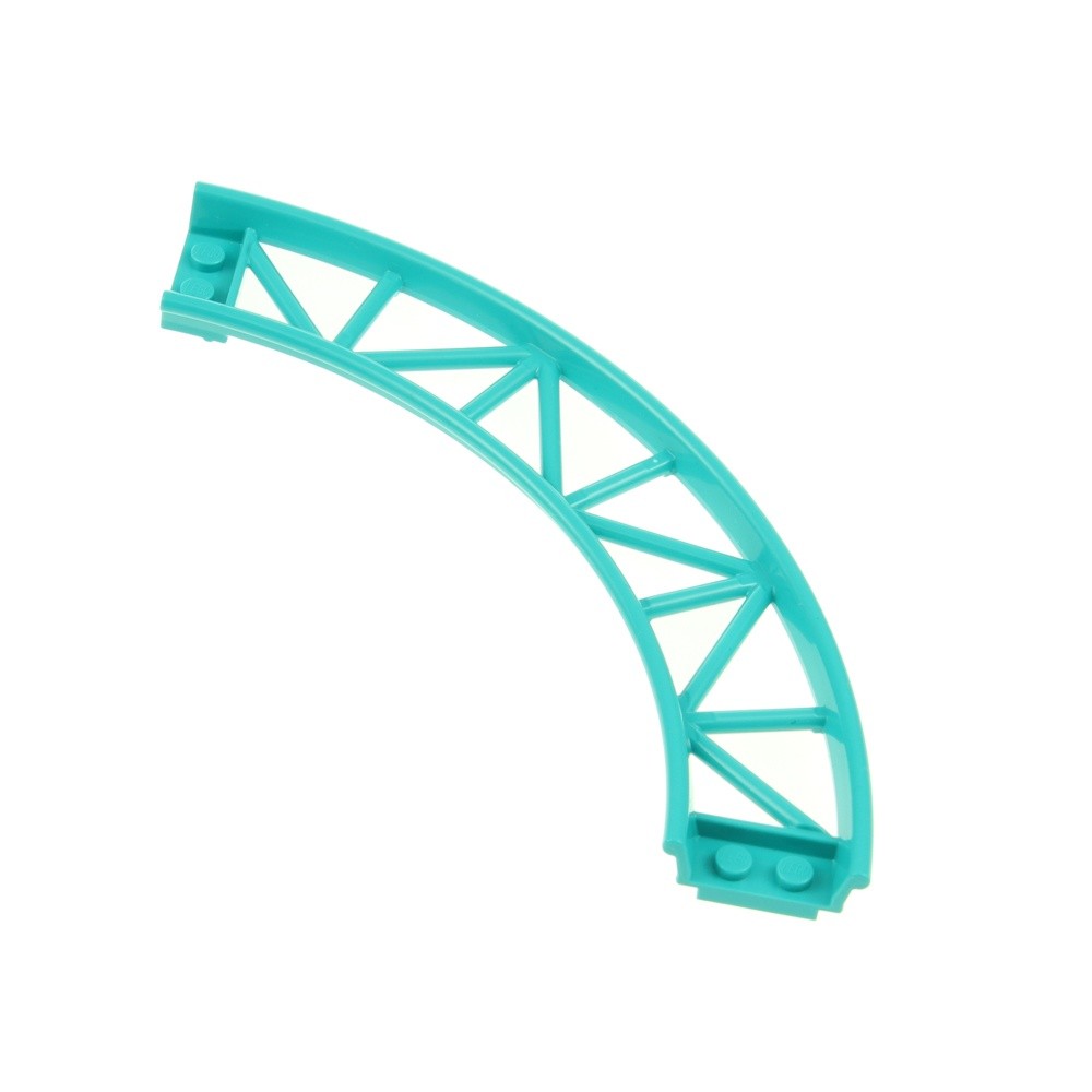 1x LEGO Roller Coaster Track 90° 14x14 Dark Turquoise Curve Rail 6372724 25061