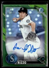 2016 Bowman Chrome Green Refractor Joe Rizzo Auto 86/99