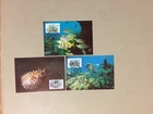 Three FISH WWF maxi cards
