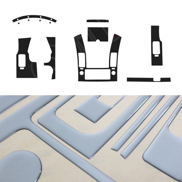 Innenraum Dekor Cockpit FüR Nissan Navara D40 2008-2015 Aluminium Optik 17Tlg-image
