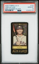 2020 TOPPS A&G JOSE ALTUVE MINI STAINED GLASS PSA 10 *POP 1* PRINT RUN OF 25