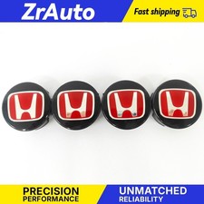 Cool Fit For 58mm 2 14 Honda Civic Set Of 4 Jdm Red H Wheel Caps Hubs Cover Cap Cool Fit For 58mm 2 14 Honda Civic Set Of 4 Jdm Red H Wheel Caps Hubs Cover Cap