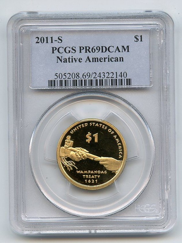 2011 S $1 Sacagawea Dollar PCGS PR69DCAM