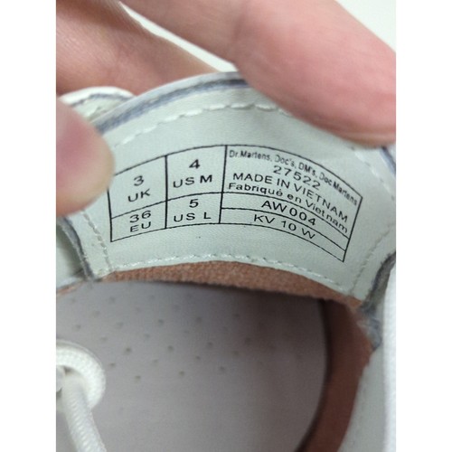 Hommes 4 / Femmes 5 Dr.Martens Original Blanc Pride Ciel Cuir 27522 aw004 Oxford - Photo 12 sur 12