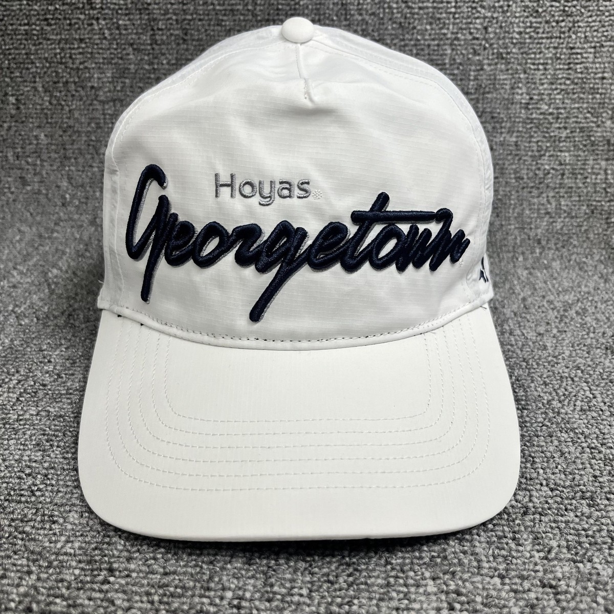 '47 Brand Georgetown Hoyas Hitch Adjustable Snapback Hat White Ripstop New