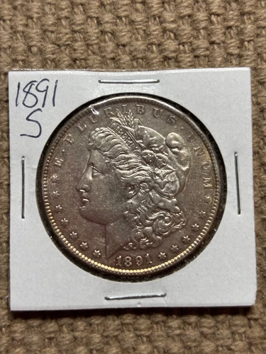 1891 S Morgan Uncirculated Silver Dollar