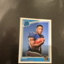 2018 Panini Donruss Rated Rookie Saquon Barkley #306 Football Card Giants. rookie card picture