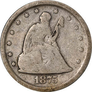 1875-S Twenty (20) Cent Piece