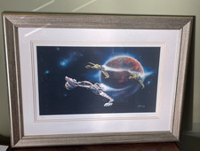 STAR TREK Edycja limitowana 42/350 Nadruk 'ATTACK' Klingon autorstwa G W Hutchins NIESKAZITELNY