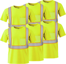 Hi Vis Class 2 Reflective Short Sleeve Work Shirt - Quick Dry Mesh