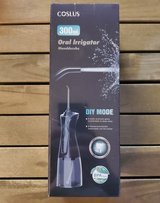 COSLUS Water Dental Flosser Teeth Pick - Portable Cordless Oral Irrigator 300ML 