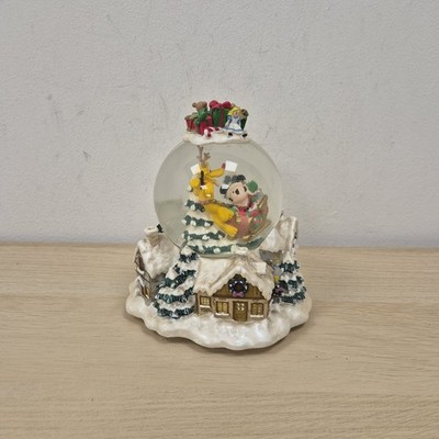 Disney Mickey Pluto Alice Weihnachten Schneekugel Santa Claus is Coming To Town