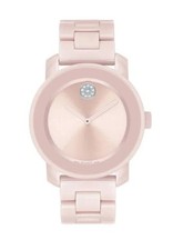 Nuovissimo orologio donna Movado Bold quadrante rosa ceramica 3600804
