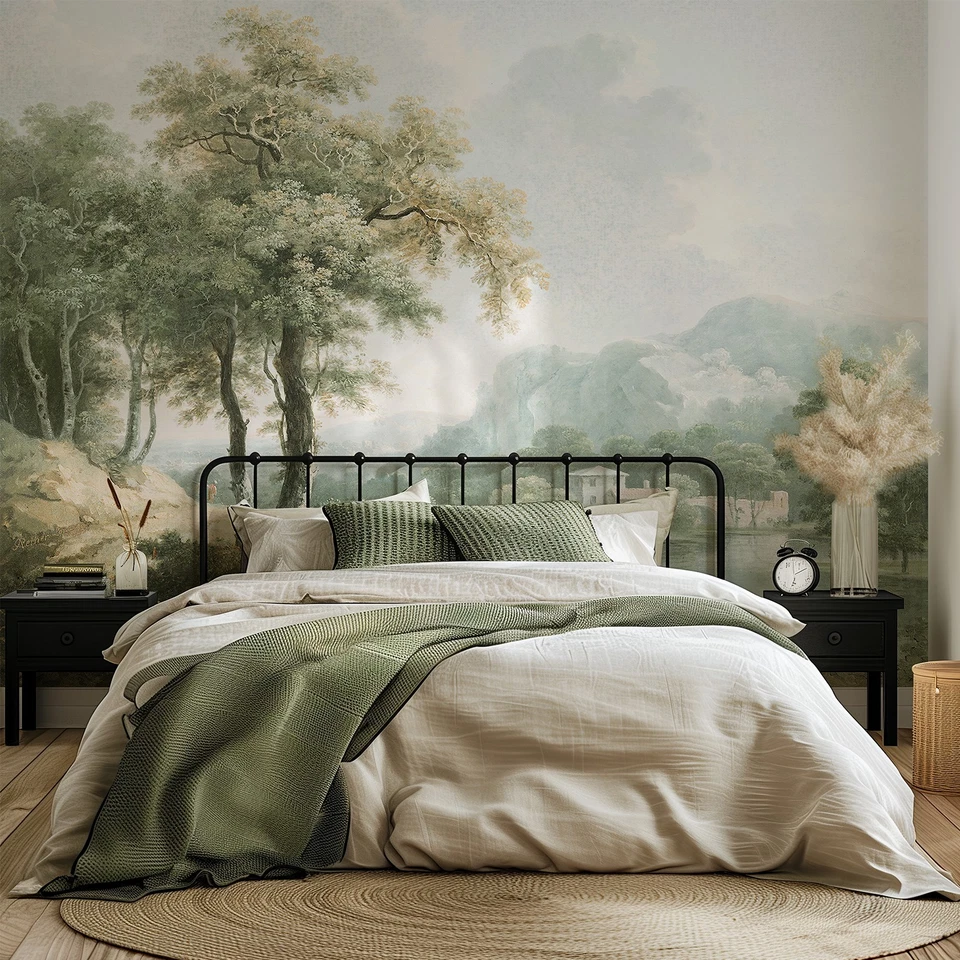 Vintage Forest Wall Mural 133"W X 98"H Peel and Stick Wall Paper for Bedroom - Image 2 of 4