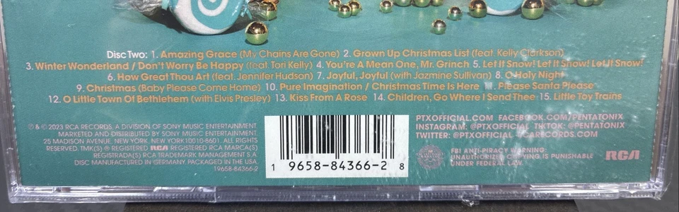 Pentatonix - 'The Greatest Christmas Hits' 2-CD Set Album NEW/SEALED Foto 4 de 4