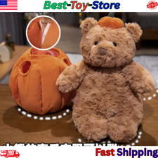 Jc pumpkin Bartholomew Brown Bear Stuffed Dressed PLUSH Toy Cute Gift