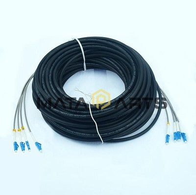Field Outdoor Fiber Cable LC-LC 4   9/125 SingleMode Fiber Patch Cord 50M #qo