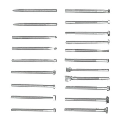 20 Pcs Leather Stamping Tools Special Shape Different Patterns for Carving Cr...