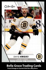 2023-24 O-Pee-Chee David Krejci #424 Boston Bruins NHL Hockey  