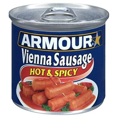 #ad 1x Cans Armour Star Hot amp; Spicy Flavor Vienna Sausages 4.6oz Fast Shipping $8.99