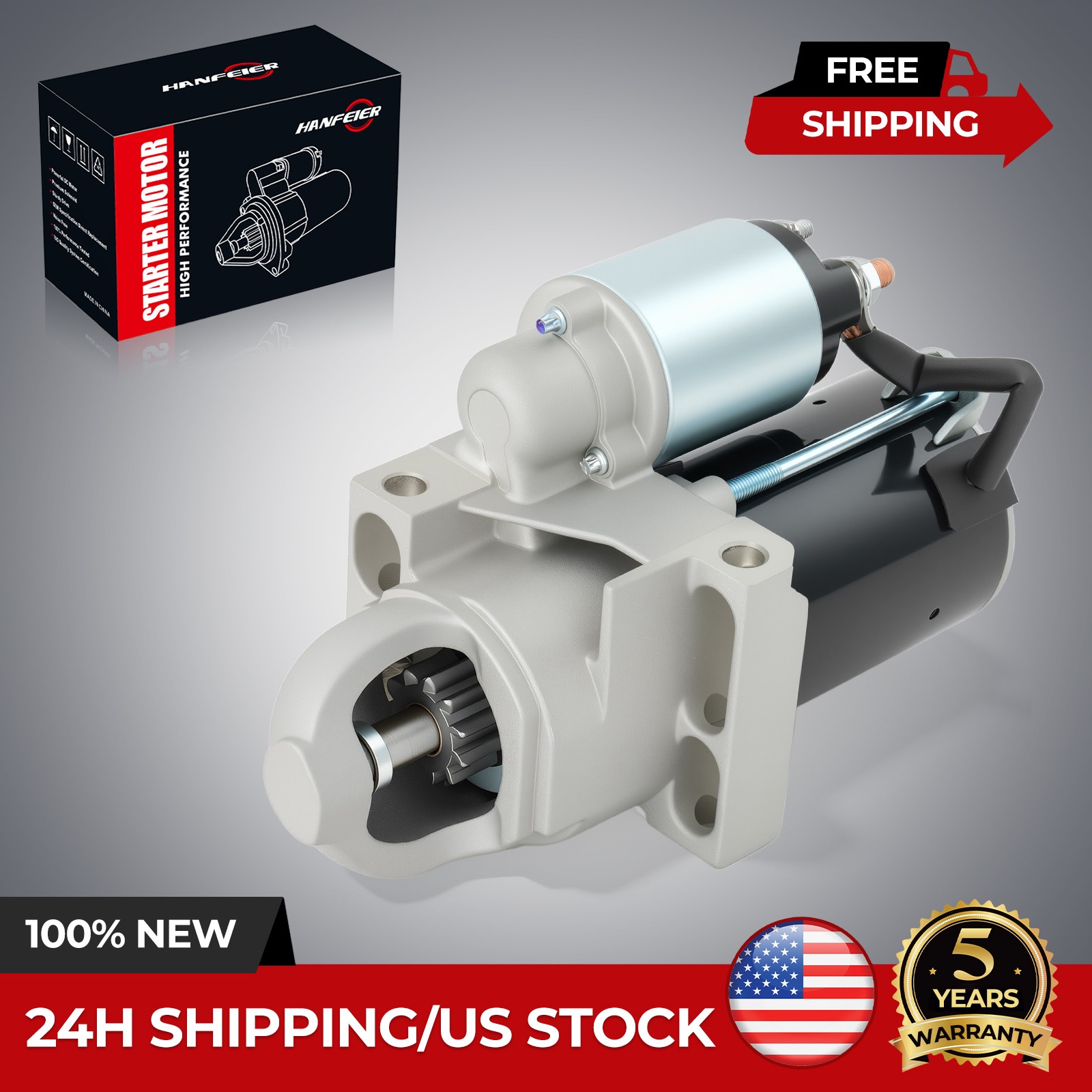 6485 Starter For 1999-2004 Chevrolet Silverado Pickup GMC Sierra 1500 4.3L V6