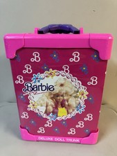 Vintage Barbie Doll Deluxe Clothing Accessory Trunk Shoe Organizers 1991