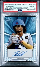 2022 LEAF PERFECT GAME METAL JUST GEMS TRE PHELPS PLATINUM AUTO #/4 PSA 10