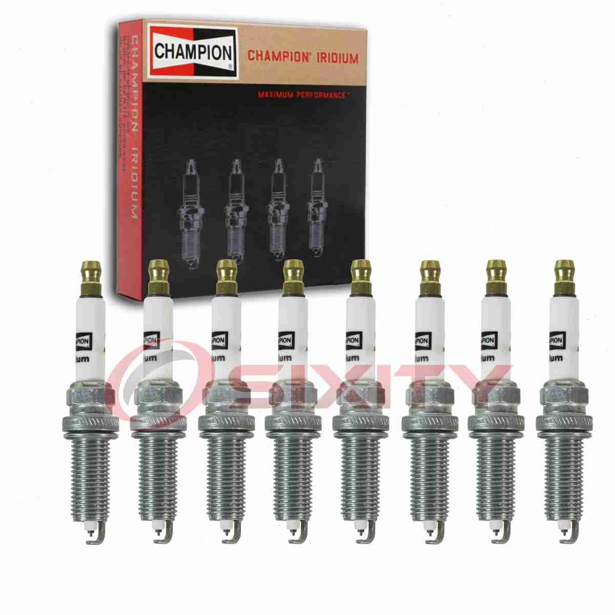 8 pc Champion Iridium Spark Plugs for 2018-2019 Jaguar XJR575 5.0L V8 nf
