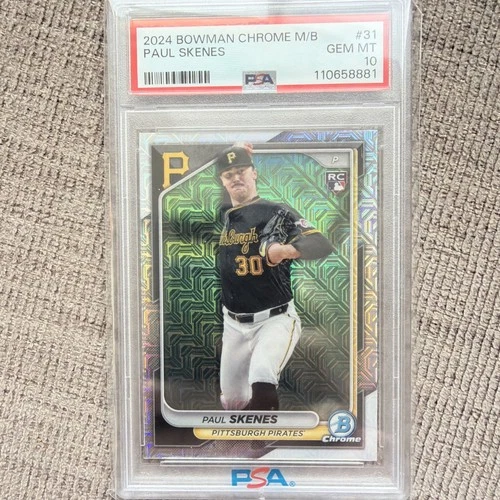 2024 Bowman Chrome - Paul Skenes #31 Megabox (RC) PSA 10