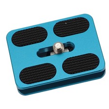 Camera Quick Release Plate For Arca 1/4 Inch Thread Metal Anti Slip Rubber Pad