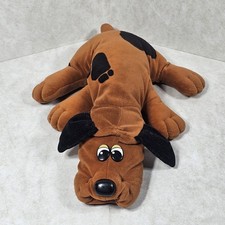 Pound Puppy Tonka 1985 19in Brown W Black Spots Plush Pre-owned
