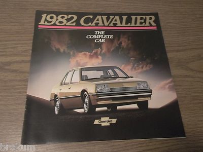 MINT 1982 CHEVROLET CAVALIER CHEVY BROCHURE 10'' X 10''  23 PAGES (BOX 261)