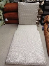 Frontgate Santa Clara Outdoor Deluxe Chaise Lounge Cushion Michelle brown 80x28